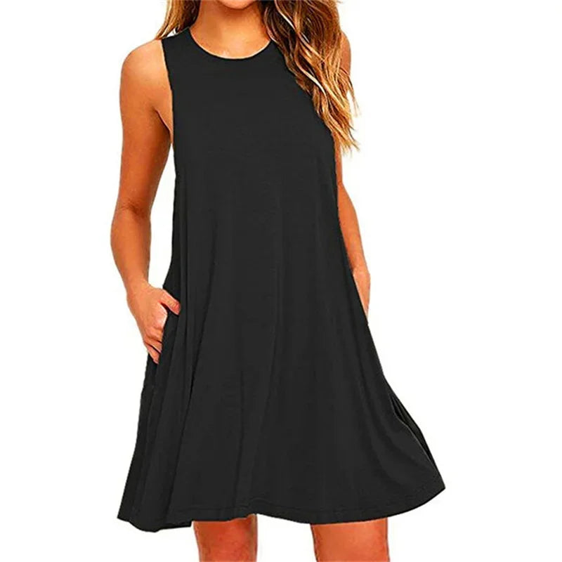 Women's summer dress with pockets