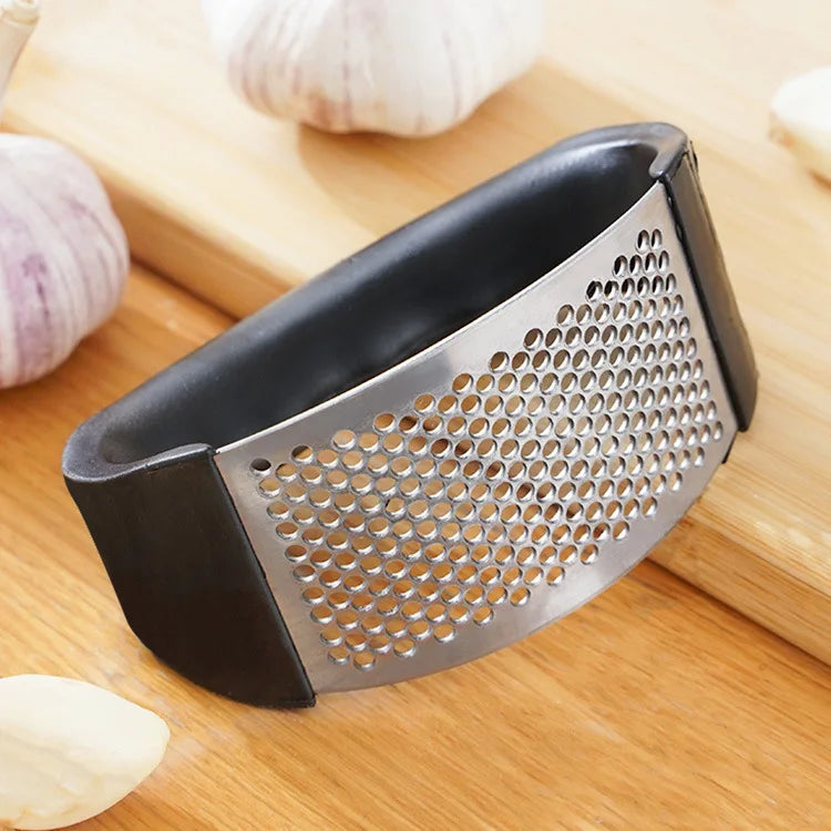 Stainless steel garlic press manual crusher