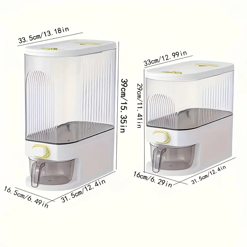 Large Dispenser with Measuring Cup and Level Indicator (5/10kg)