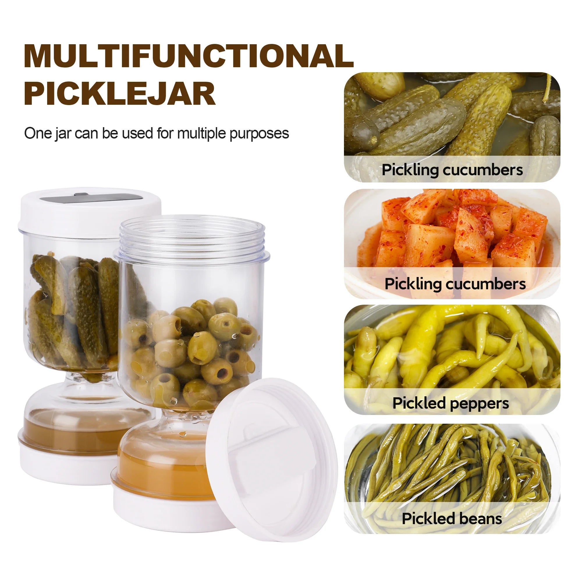 Olive Jar with Fork and Divider