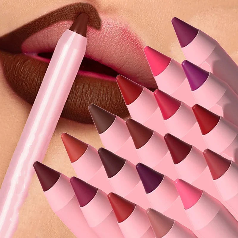 Set of 18 Lip Liner Pencils - Matte and Waterproof