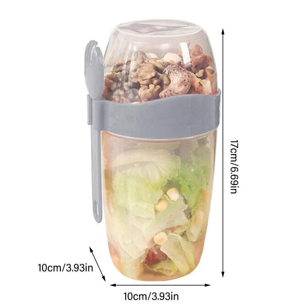 Portable and Multipurpose Airtight Two-Tier Food Container
