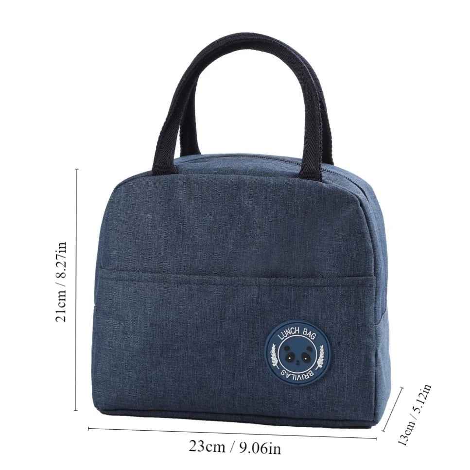 Insulated Bento Lunch Bag with Aluminum Foil Lining