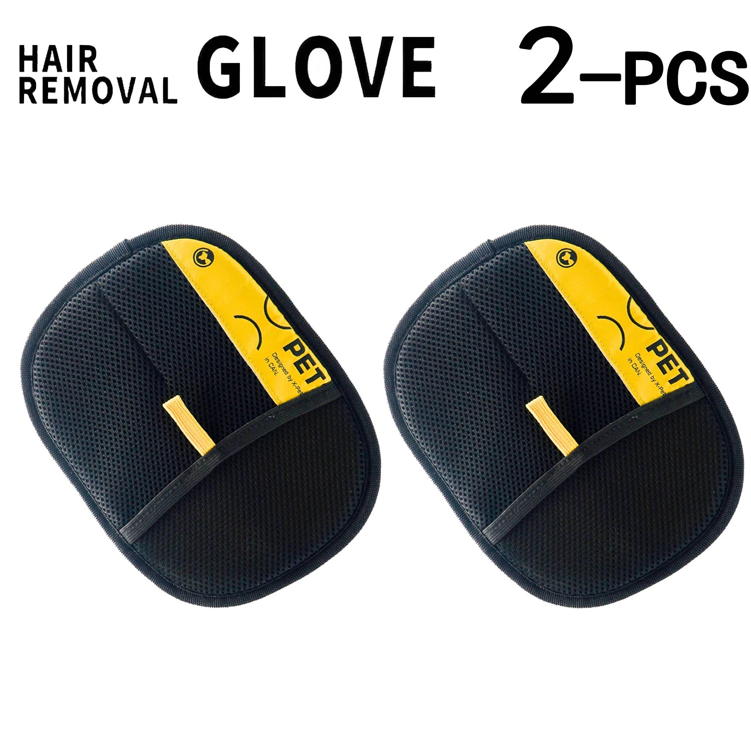 2-in-1 Pet Grooming Glove | Electrostatic Hair Remover Brush and Lint Roller | Reusable and Washable Tool for Cats and Dogs