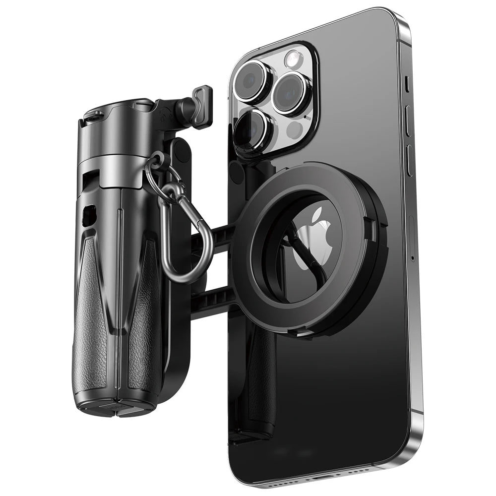 Magnetic selfie stick tripod with remote