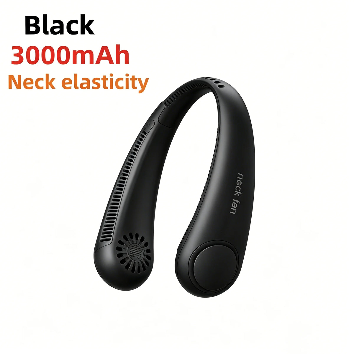 Ventilador de Cuello USB de 8000 mAh, Portátil, Sin Aspas, Mini, Recargable, Silencioso, con Pantalla LED Digital, Enfriador de Aire Eléctrico de Mano