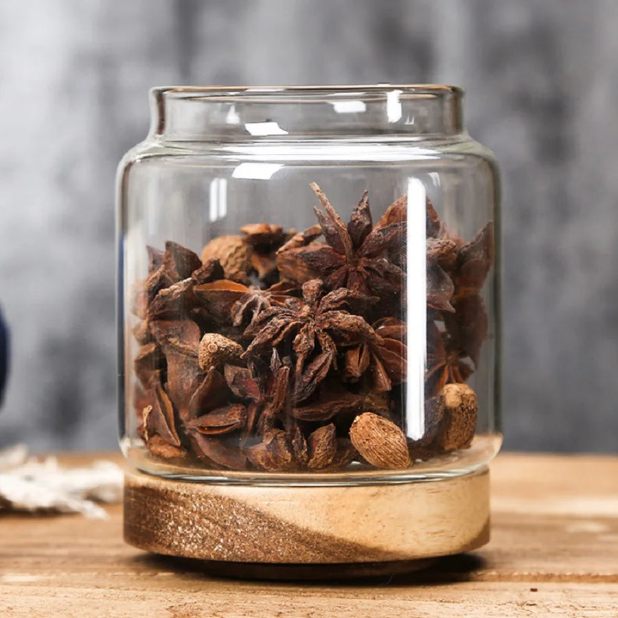 Glass Storage Jar with Lid | Airtight Pantry Canister