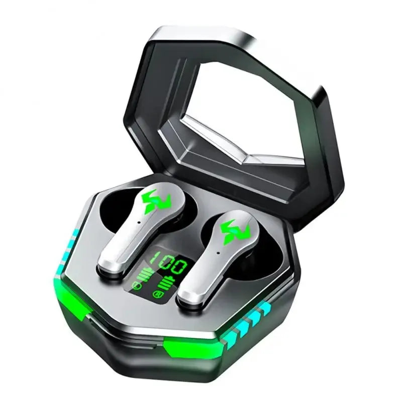 N35 TWS Wireless Headphones with Digital Display, In-Ear Gaming Earphones.