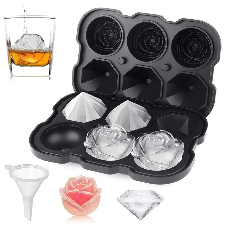 Silicone ice mold flexible ice tray
