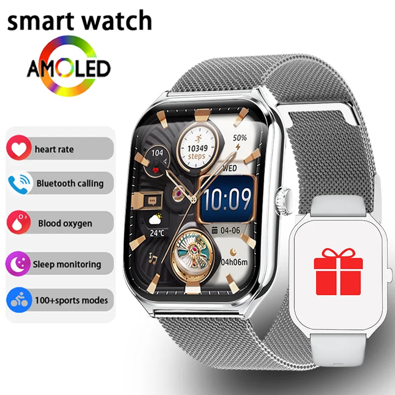 Ultra Thin Smartwatch with 1.96" AMOLED Display