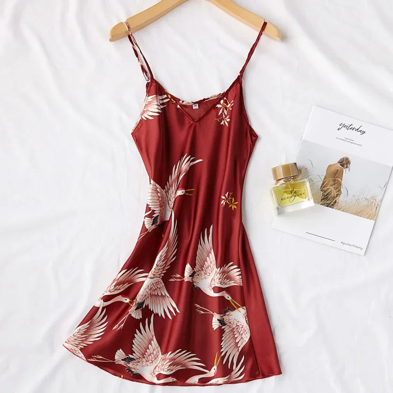 Women's Satin Kimono Robe Set