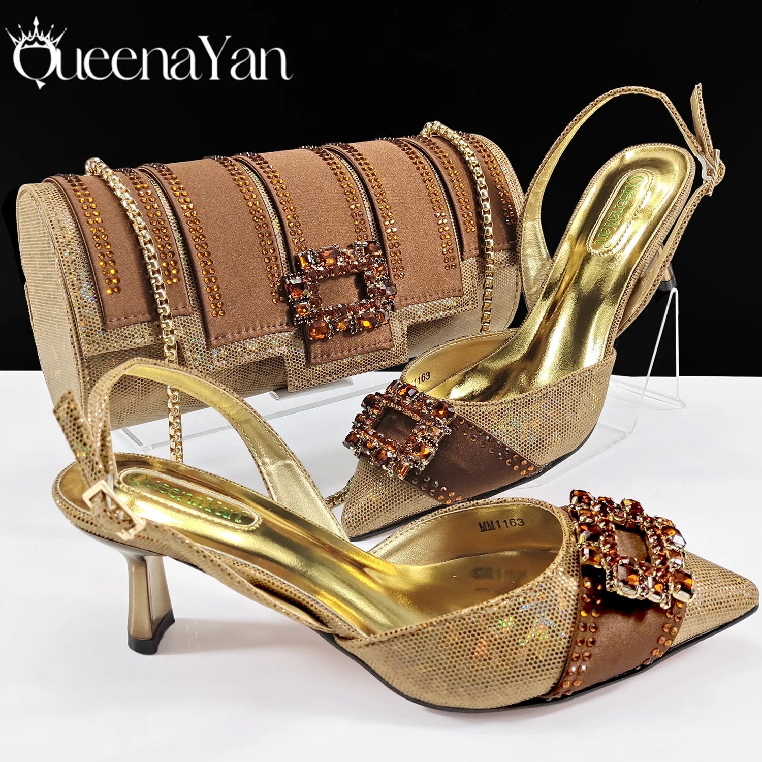 Women Evening Shoe and Handbag Set | Italian Design