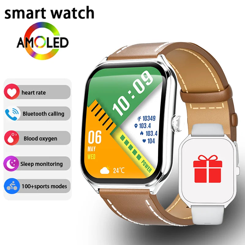 Ultra Thin Smartwatch with 1.96" AMOLED Display