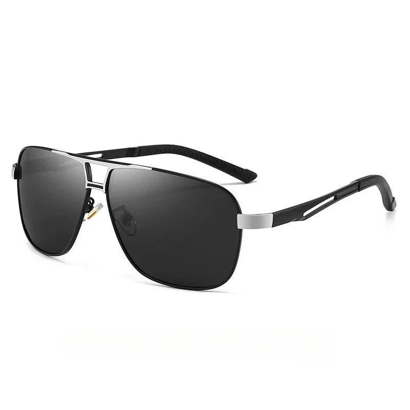 Polarized Aluminum-Magnesium Photochromic Sunglasses for Men