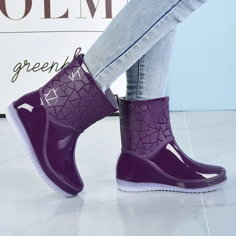 Women's Boots for All Seasons | Waterproof and Non-Slip Outdoor Boots | Durable Rain Footwear
