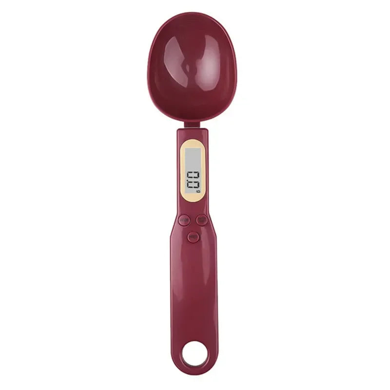 Digital kitchen measuring spoon, mini precision scale from 0.1g to 500g with LCD display, electronic measuring spoon.