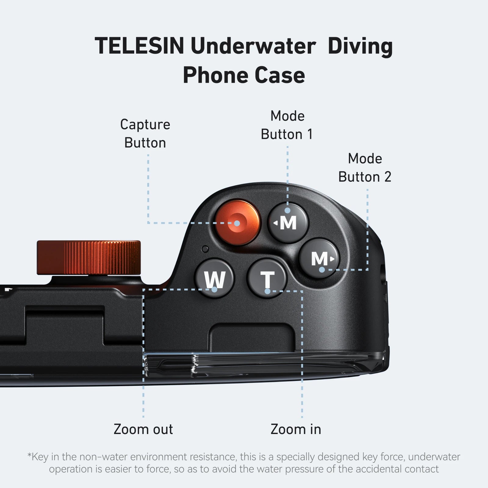 Waterproof Diving Case with Remote Control