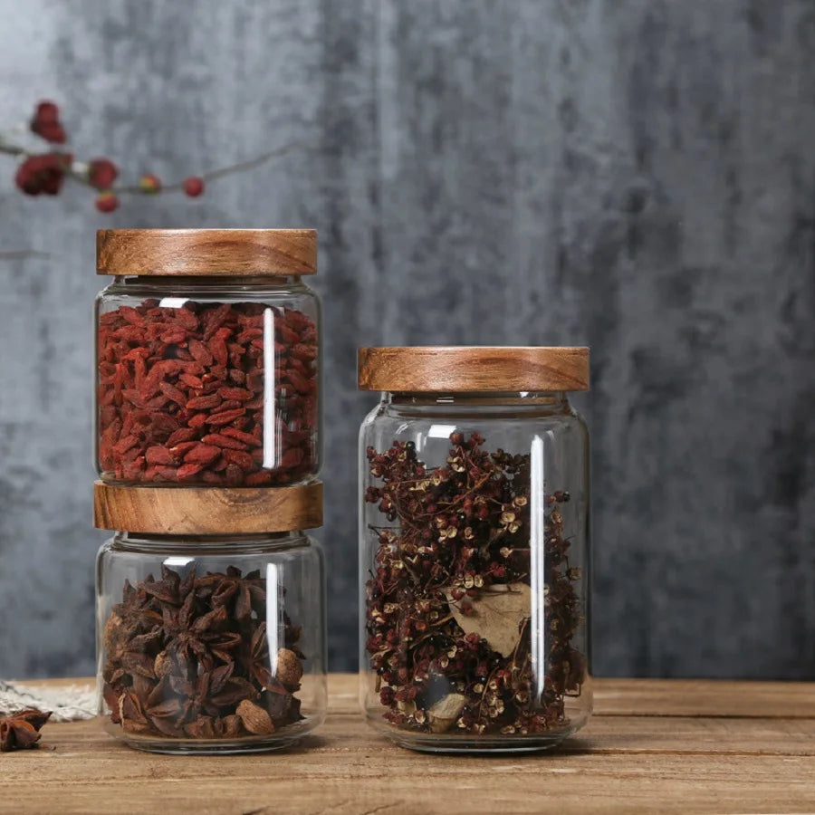 Glass Jar with Airtight Lid
