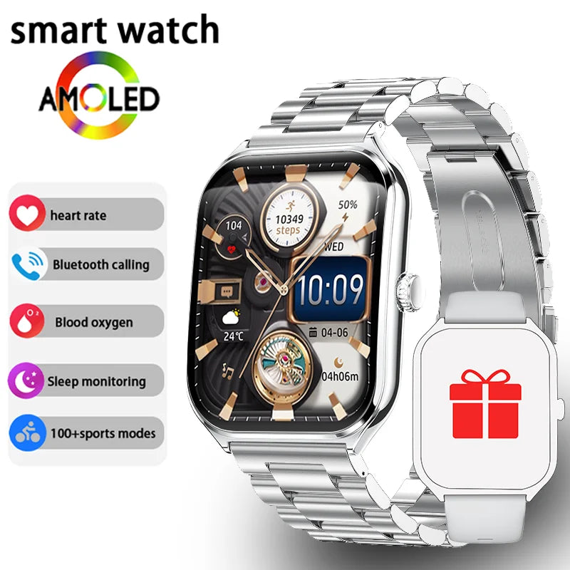 Ultra Thin Smartwatch with 1.96" AMOLED Display