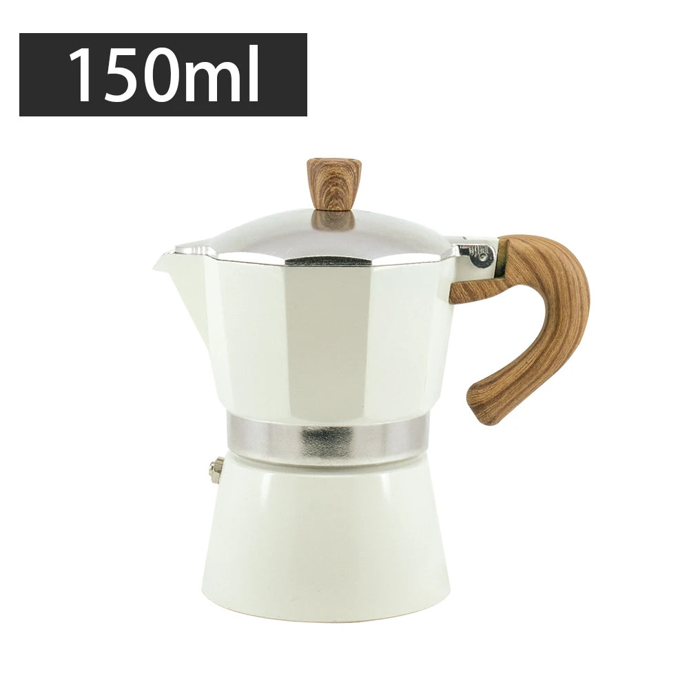 Stovetop moka pot coffee maker