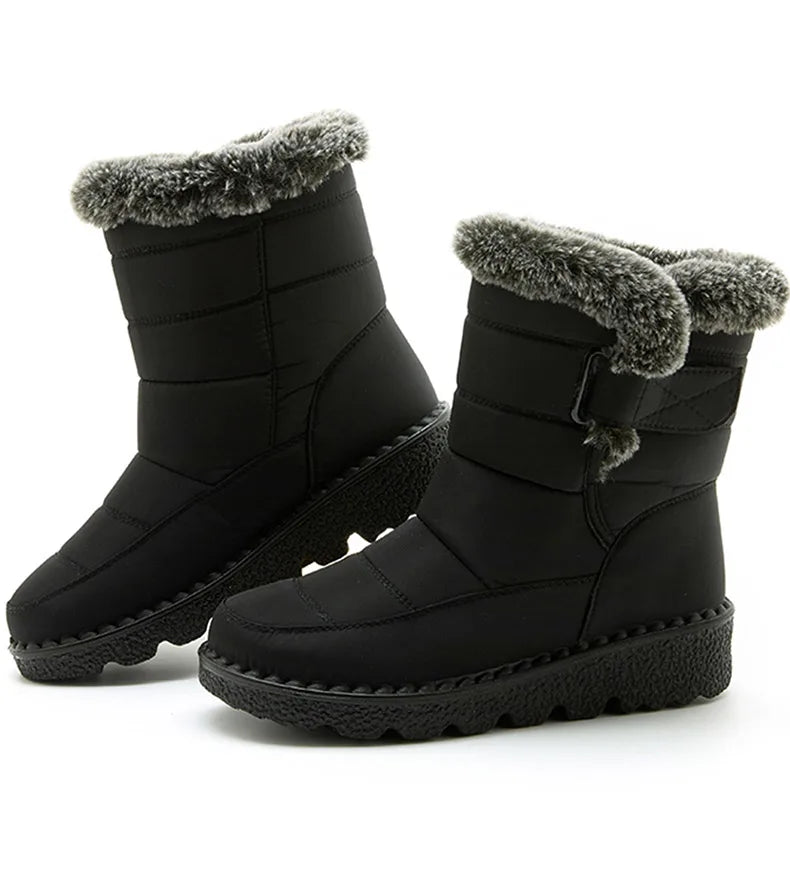 Women's Winter Ankle Boots | Low Heel and Waterproof | Warm Plush Lining, 2026 Trend