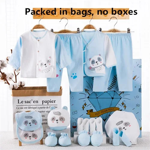 Newborn baby clothes set 18 pieces cotton
