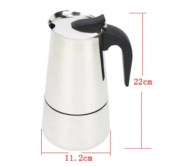 Italian espresso coffee maker moka pot