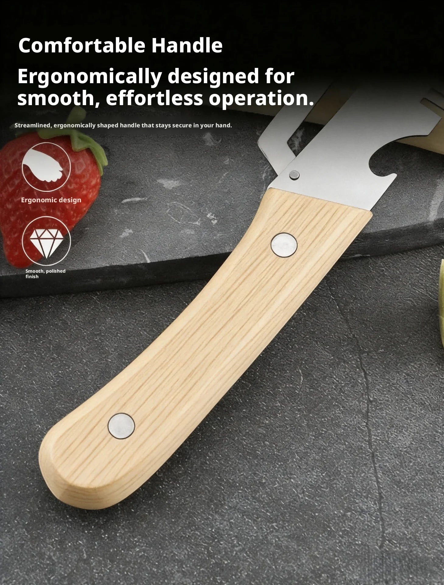 Vegetable peeler with stainless steel blade