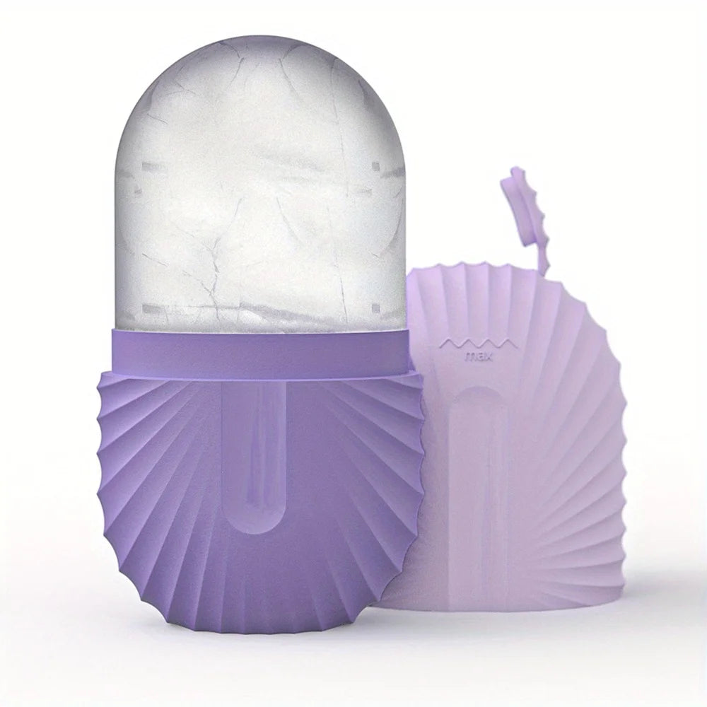 Ice Roller and Gua Sha Set - Stainless Steel with Facial Massage Mold