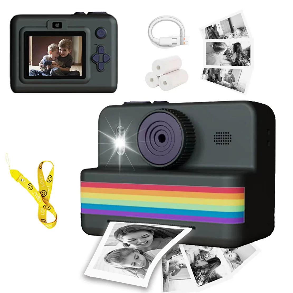 Instant Camera for Kids | Portable Thermal Printer | 2.8" Screen