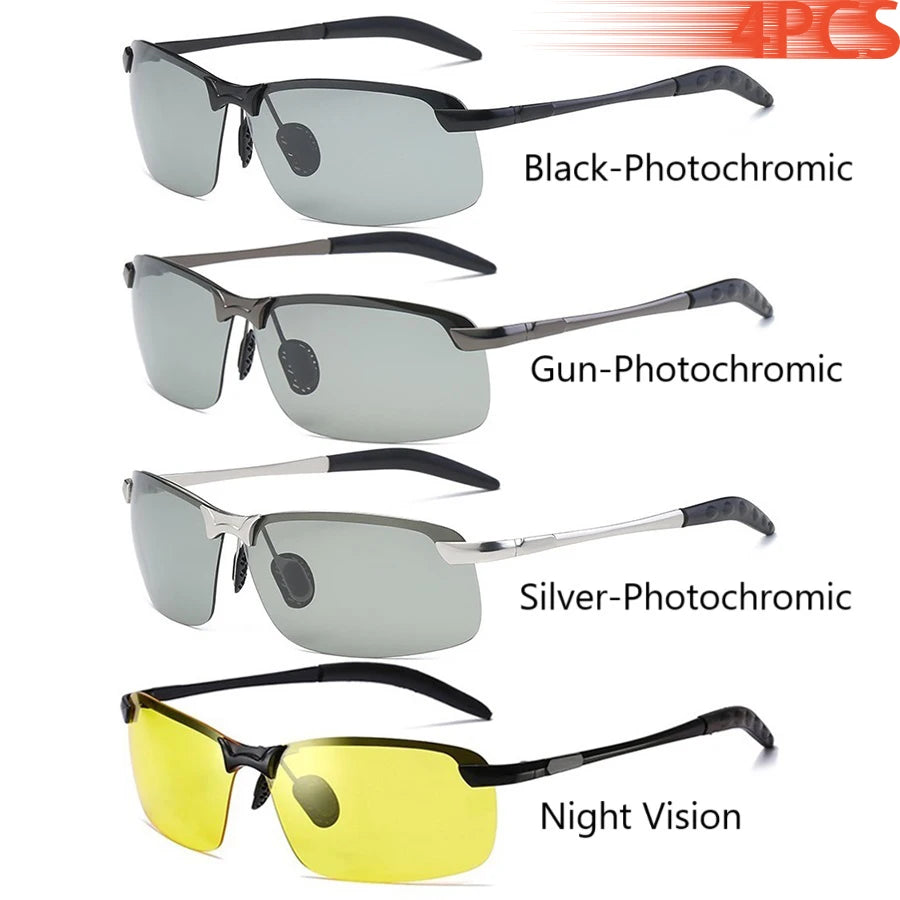 Men's Photochromic Sunglasses - Polarized with UV400 Protection