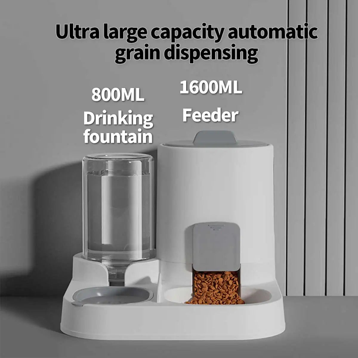 Pet Feeder and Waterer | Dual Purpose, Large Capacity, Suitable for Dogs and Cats, Practical and Easy to Use