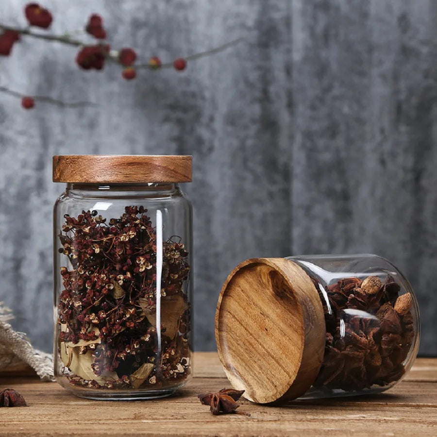 Glass Jar with Airtight Lid