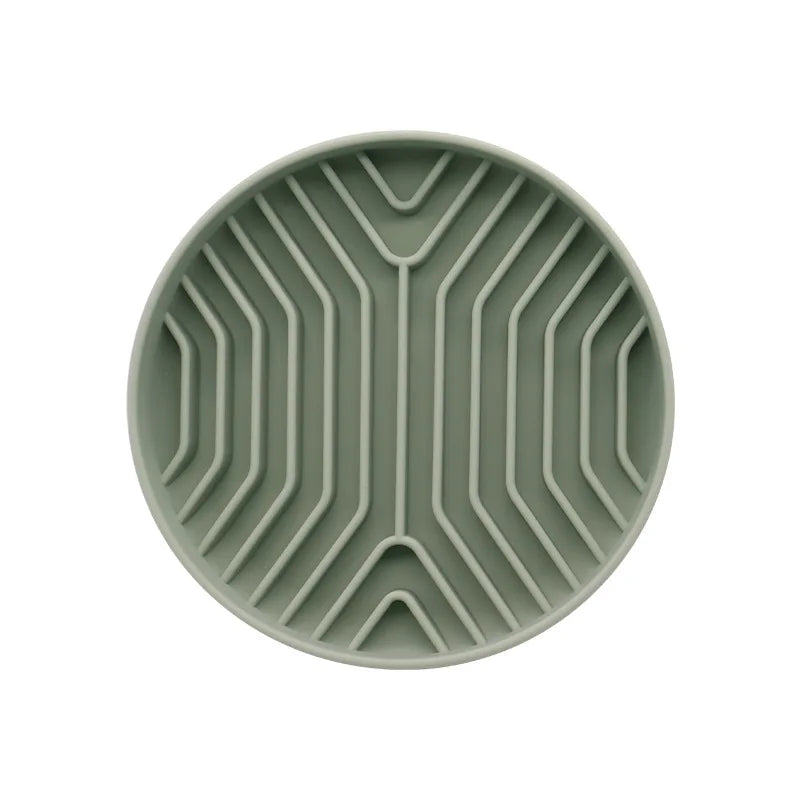 Pet Slow Feeder Bowl | Anti-Choke Anti-Vomit for Dogs Cats | Non-Slip Silicone Mat for Fast Eaters