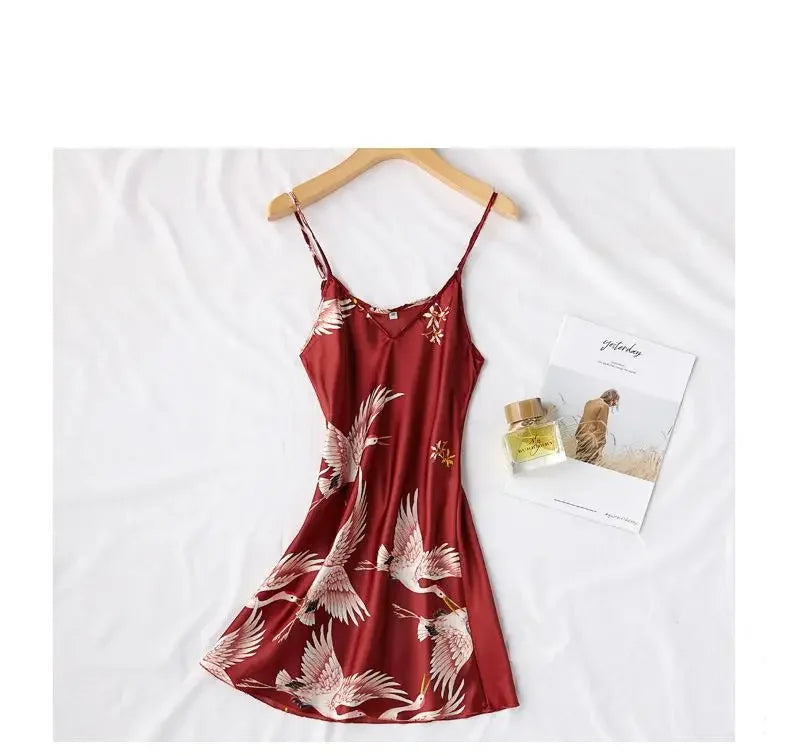 Women's Satin Kimono Robe Set