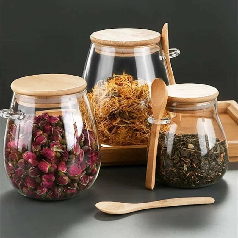 Glass Jar with Airtight Lid