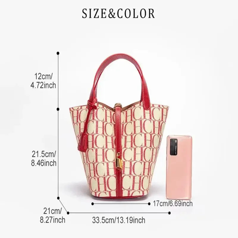 Large Capacity Women's Handbag, Work and Travel Tote Bag, Stylish Shoulder Bag with Monogram Design and Premium Texture