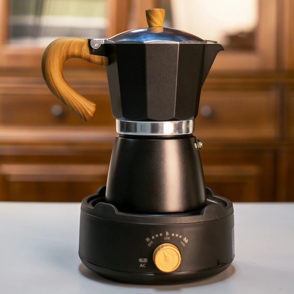 Stovetop moka pot coffee maker