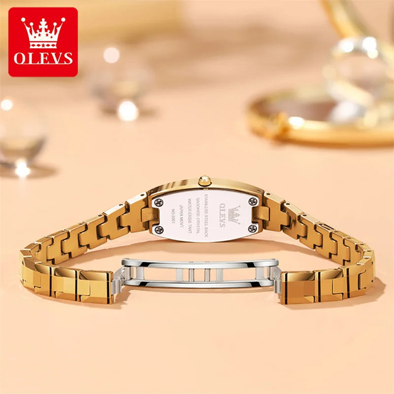 OLEVS women's gold watch