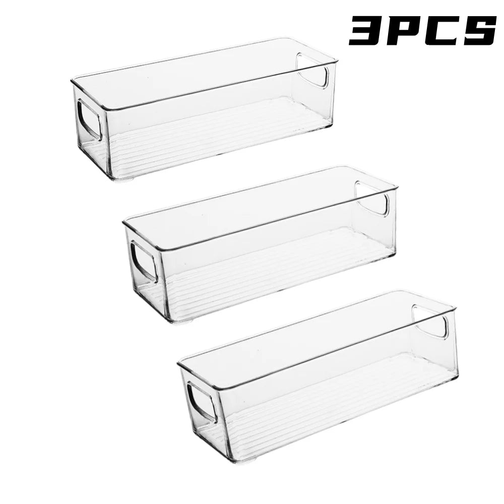 Clear Storage Organizers | Stackable Pantry Bins