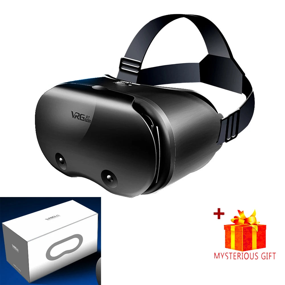 3D VR Headset for iPhone & Android, Virtual Reality Glasses with Real Lenses