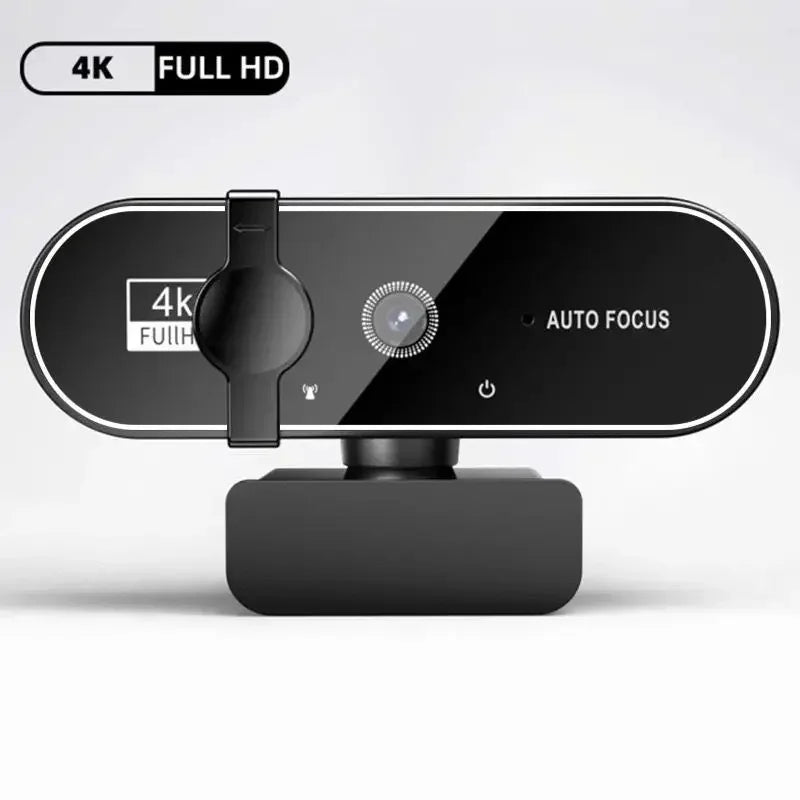 4K Webcam with Autofocus and Microphone