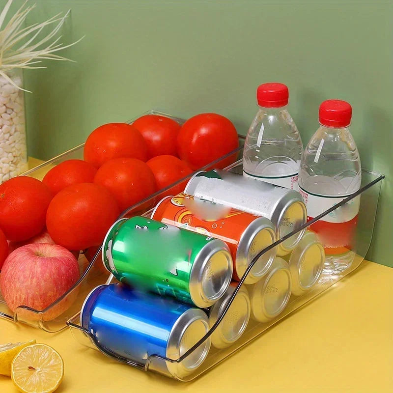 Refrigerator Beverage Dispenser | Rolling Can Organizer