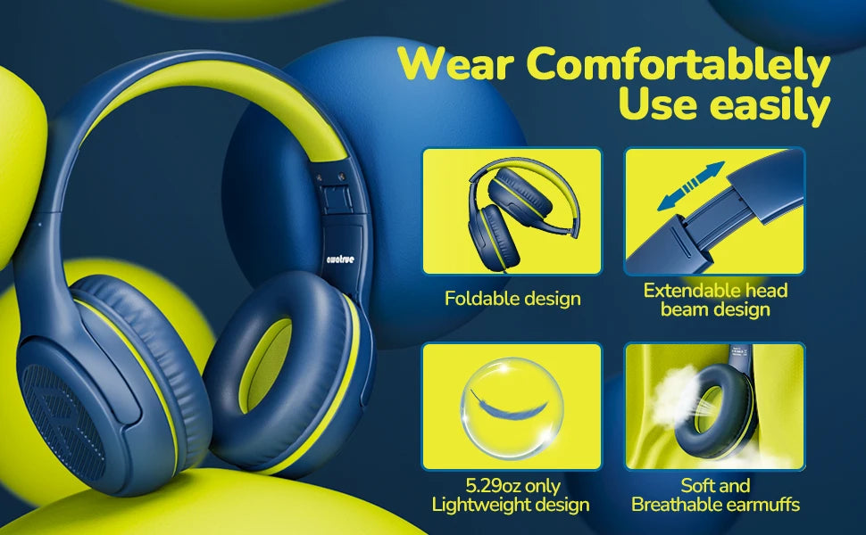 Gaming headset with 3.5mm jack, microphone and surround sound for PC.