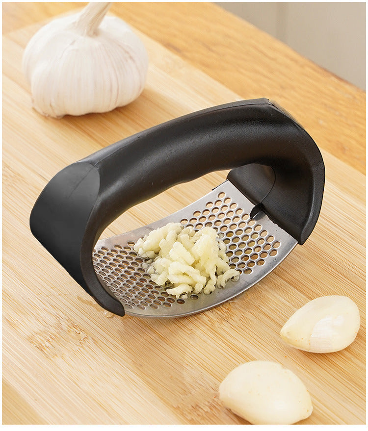 Stainless steel garlic press manual crusher