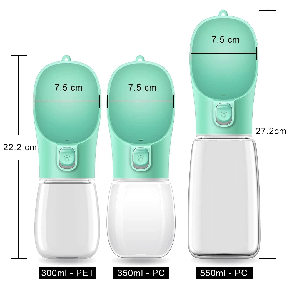 Portable Dog Water Bottle | Leakproof 2-in-1 Travel & Walking Bottle