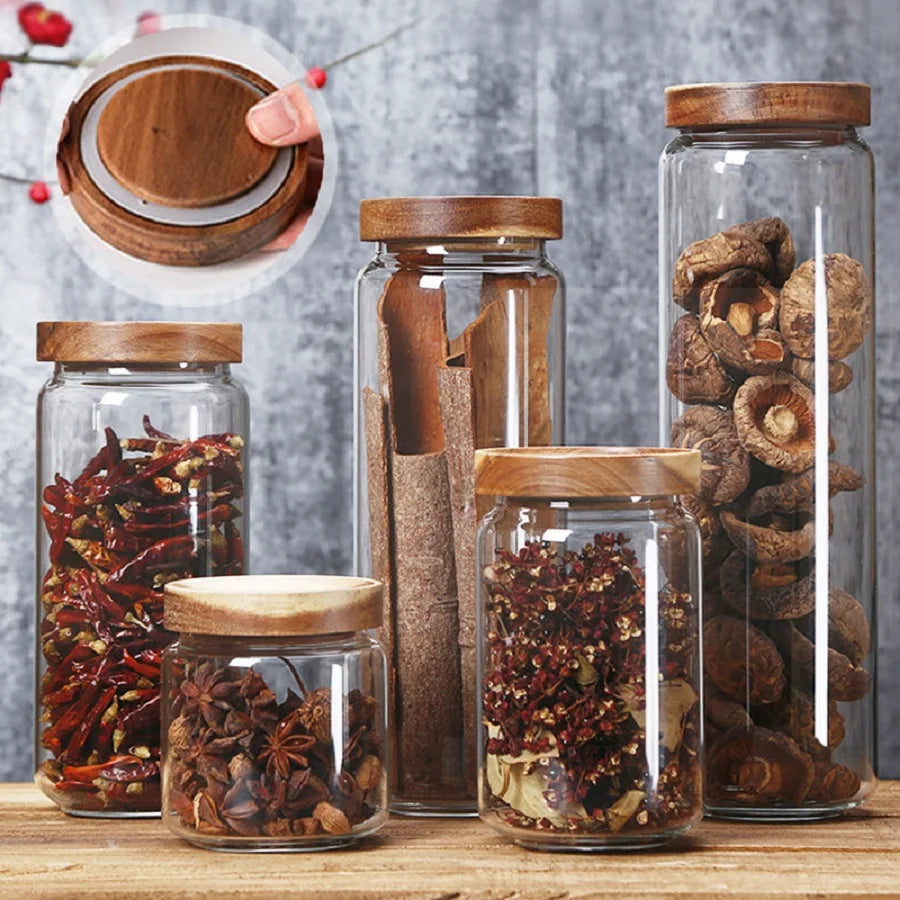 Glass Jar with Airtight Lid