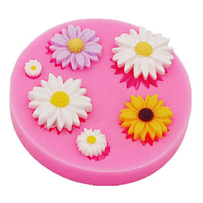 Flower silicone mold with rose shapes