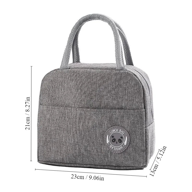 Insulated Bento Lunch Bag with Aluminum Foil Lining