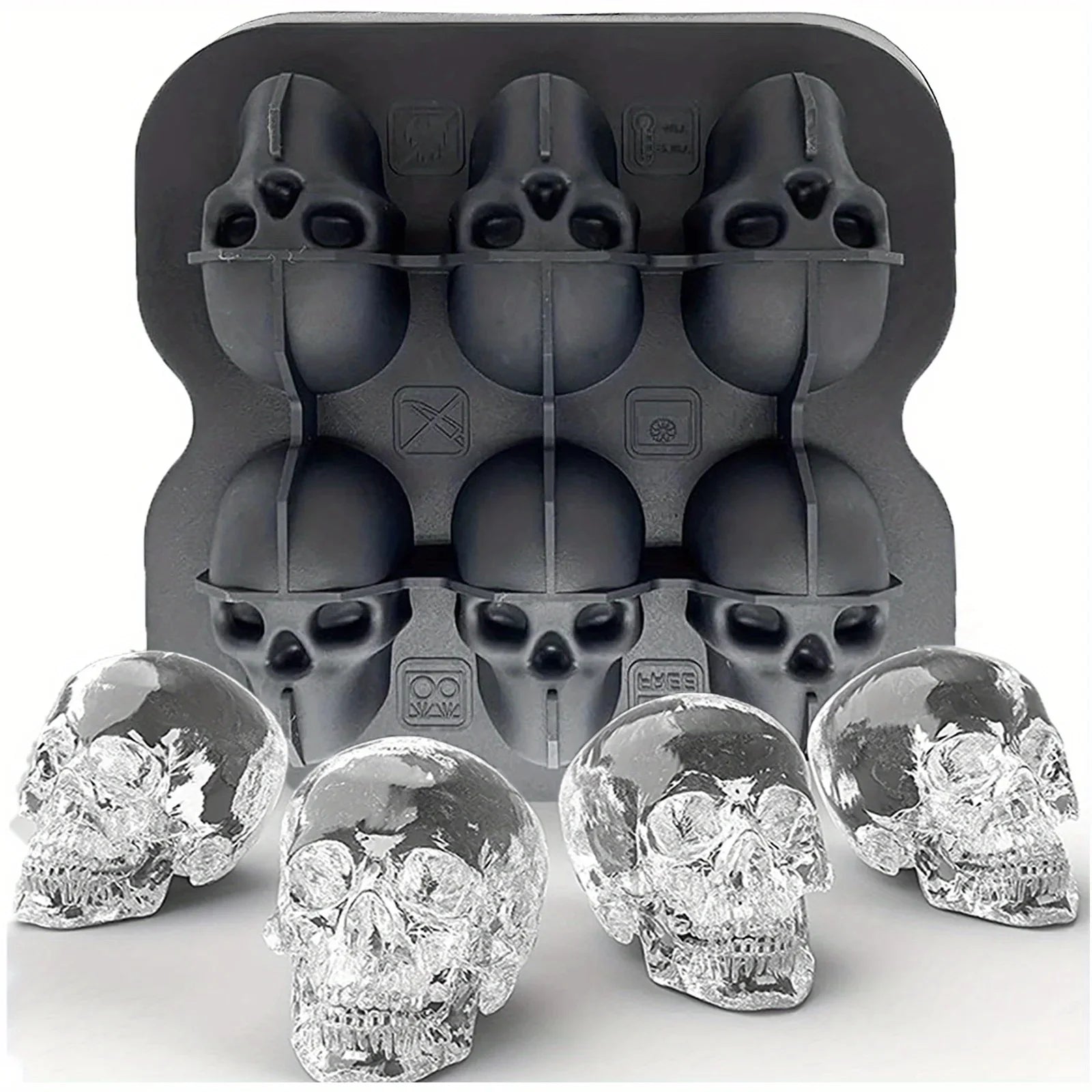 Silicone ice mold flexible ice tray